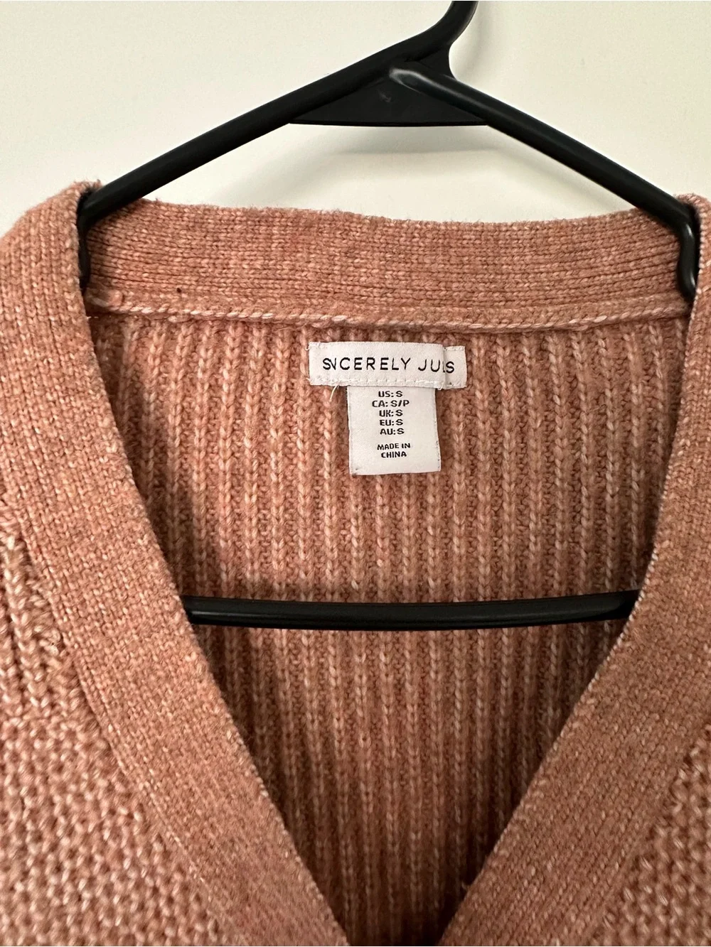Dusty Pink Cropped V-Neck Button Cardigan Sweater